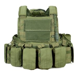 WOODLAND - Plate Carrier Χακί + σακιδιο με ενσωματωμένο υδροδοχείο πλάτης 2,5 lt