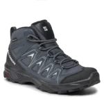 Salomon - Γυναικεία Ορειβατικά Μποτάκια X Braze Mid GORE-TEX L47181100 - Ebony/India Ink/Bleached Aqua