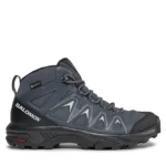 Salomon - Γυναικεία Ορειβατικά Μποτάκια X Braze Mid GORE-TEX L47181100 - Ebony/India Ink/Bleached Aqua