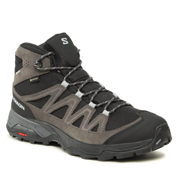 Salomon - Μποτάκια Πεζοπορίας X Ward Leather Mid GORE-TEX L47181700 - Μαύρο